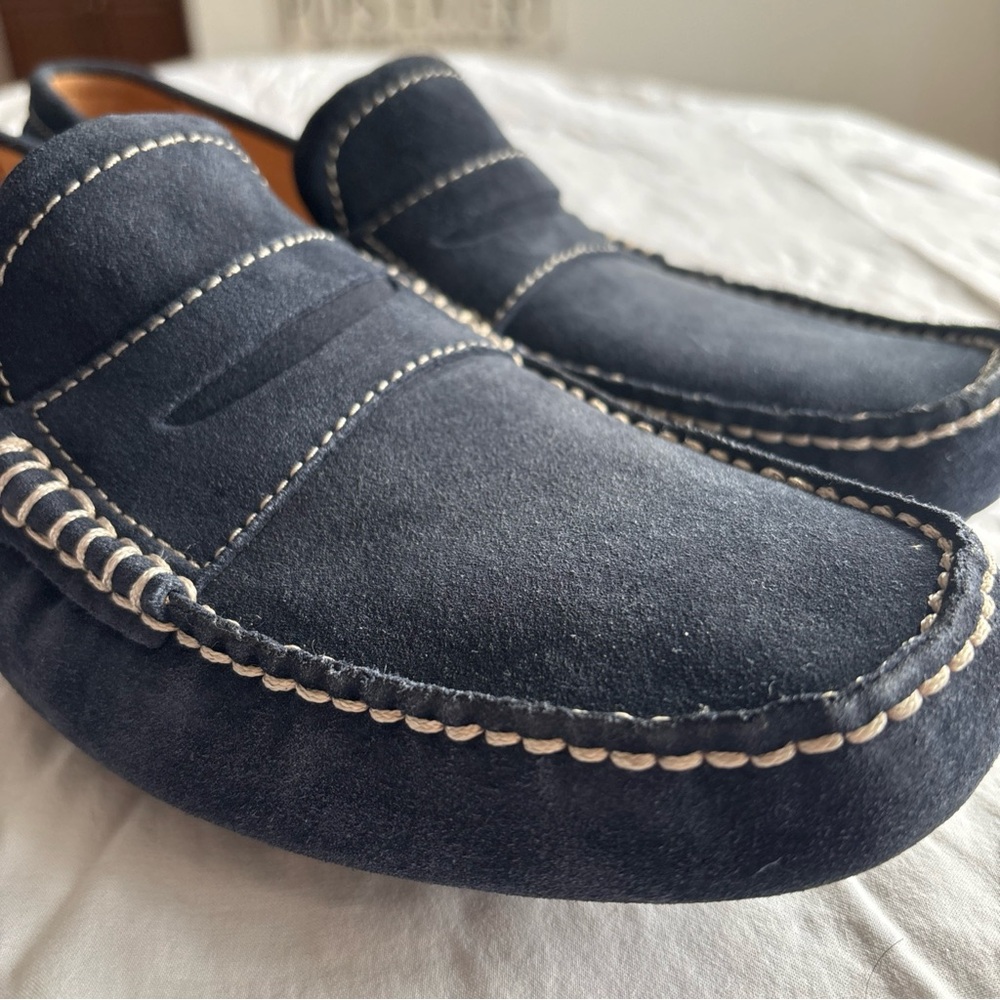 Rockport Navy Suede Loafers